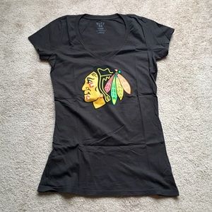 NWOT Chicago Blackhawks Logo Tee